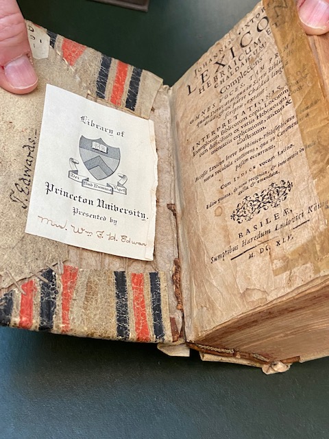 David Brainerd Jonathan Edwards Hebrew Lexicon Firestone Library Princeton NJ 