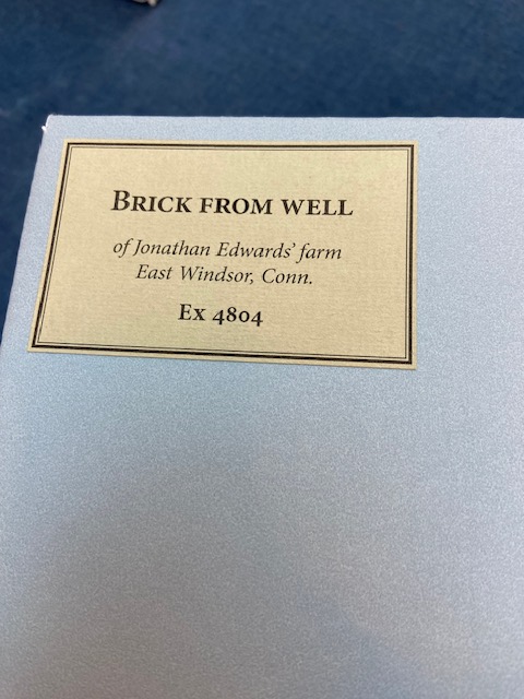 Firestone Library Princeton NJ Brick from Jonathan Edwards well at his East Windsor CT home 