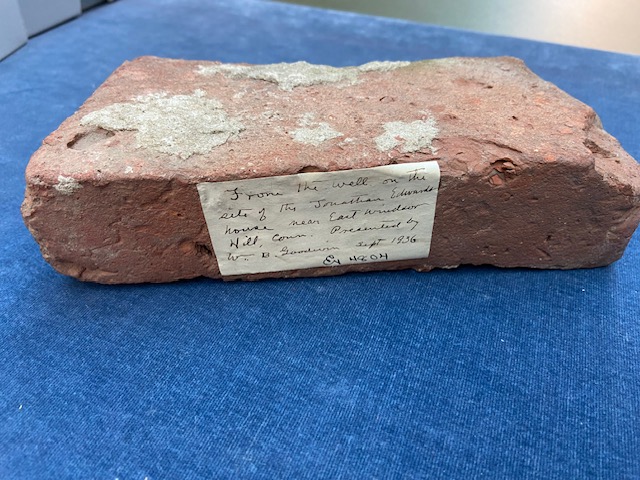 Firestone Library Princeton NJ Brick from Jonathan Edwards well at his East Windsor CT home 