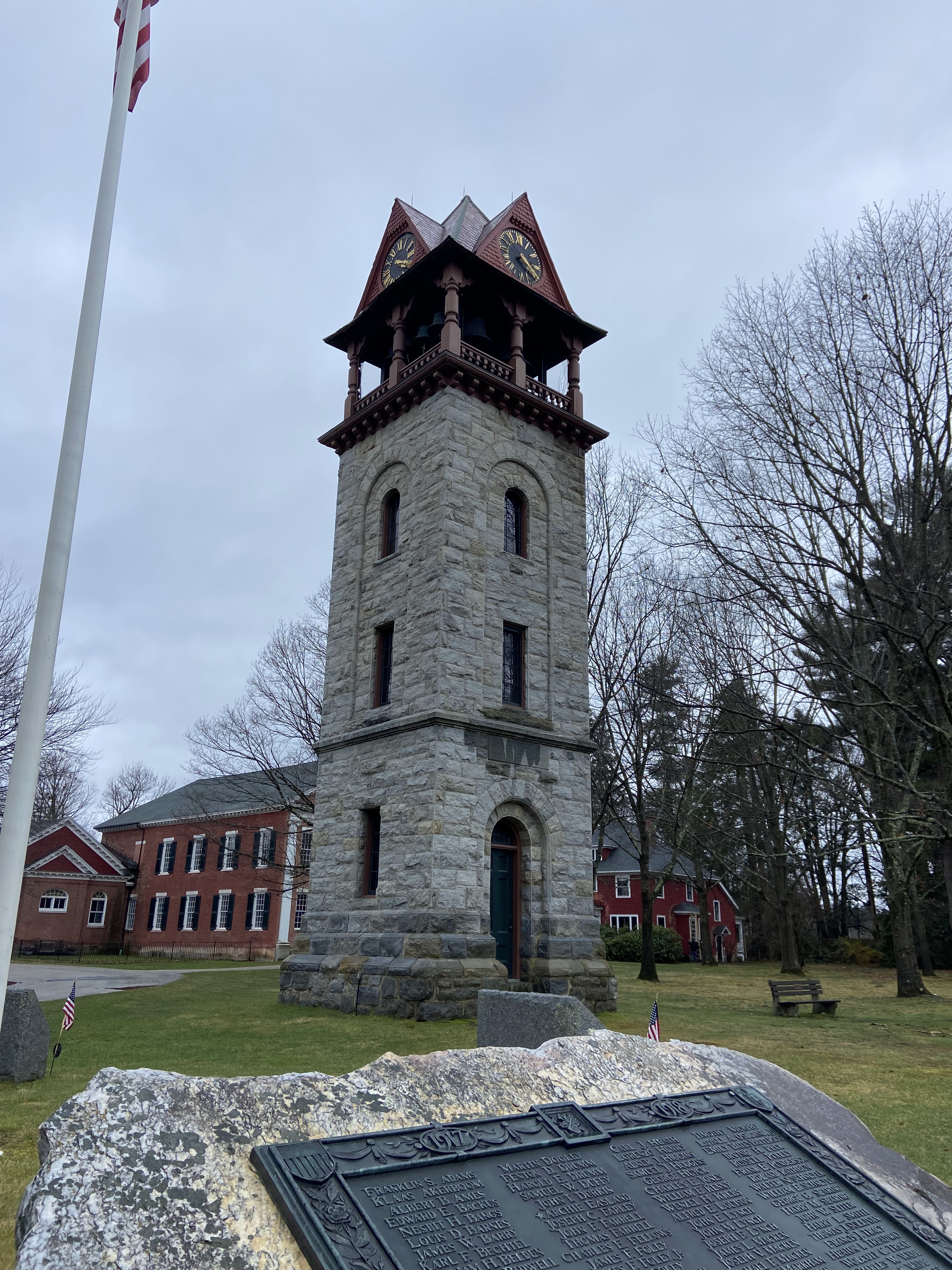 Children's Clock Tower Stockbridge MA site of John Sergeant's church 