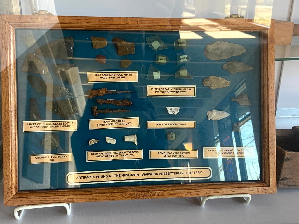 remains of the original Tennent Church Neshaminy Warwick Warminster 