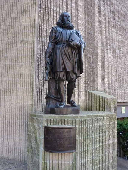 John Winthrop statue Boston 