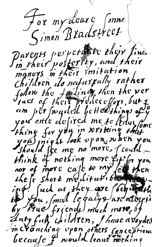 Anne Bradstreet poem 