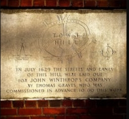 Harvard Mall Winthrop inscription