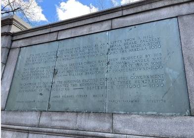 Boston Common Founders plaque 