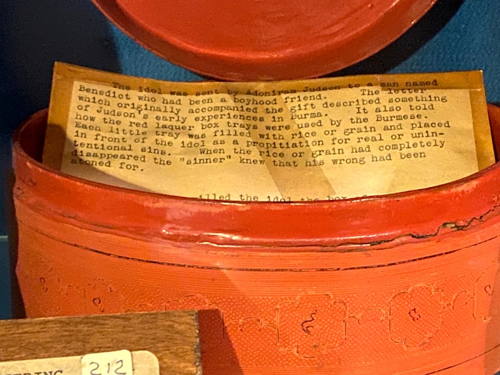 Judson University Adoniram Judson Burmese idol