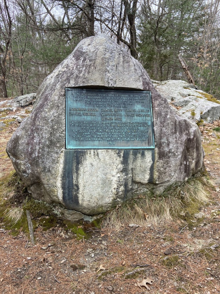 Missionary Rock in Andover Mass, Judson 